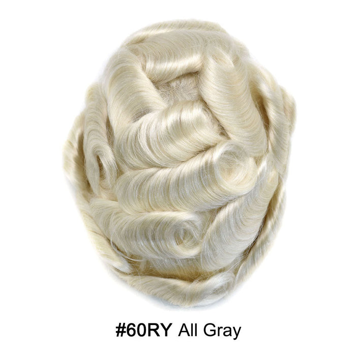 LYRICAL HAIR Full Swiss Super Welded Lace Mens Toupee US STOCK Bleached Knots Men Hair Piece Natural looking Toupee for Men