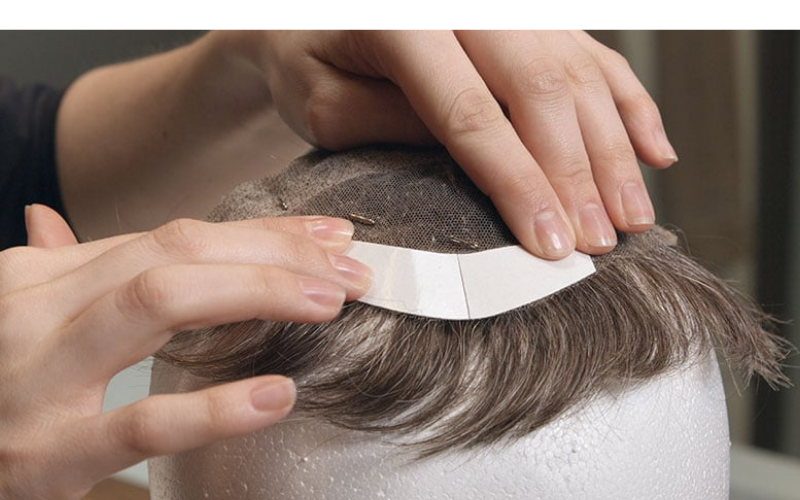 LYRICAL HAIR Men Toupee Walker Easy Blue Tape AA Contour Tape Hair System Toupee Double Sided Tape 36pcs