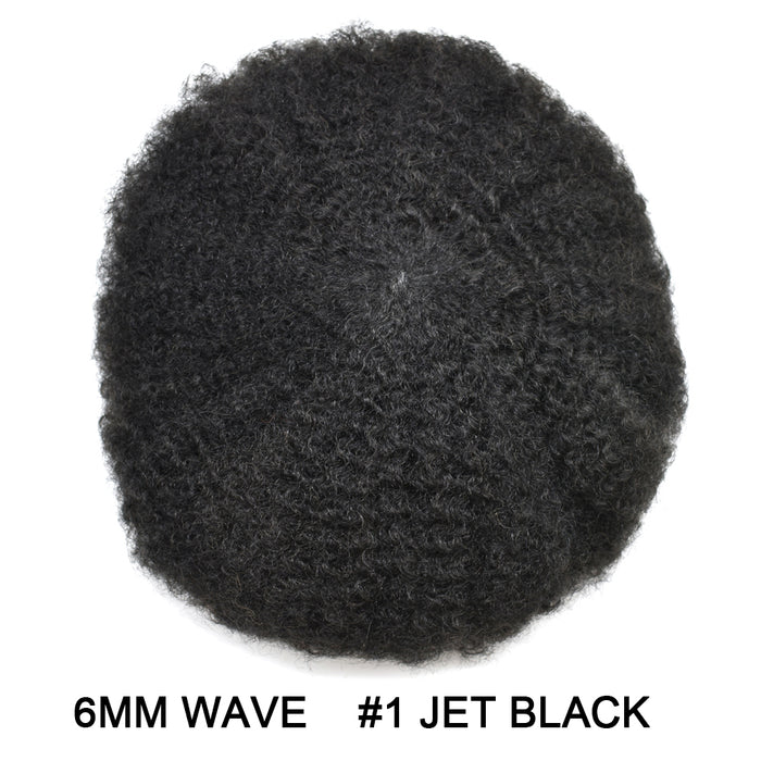 LYRICAL HAIR Afro Curly Toupee For Black Men Full French Lace Hair Units Mens Hairpieces
