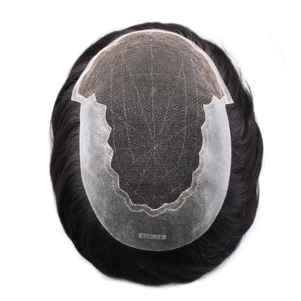 Lyrical Hair Men Toupee — Perfect for Short Rides and Outdoor Walks