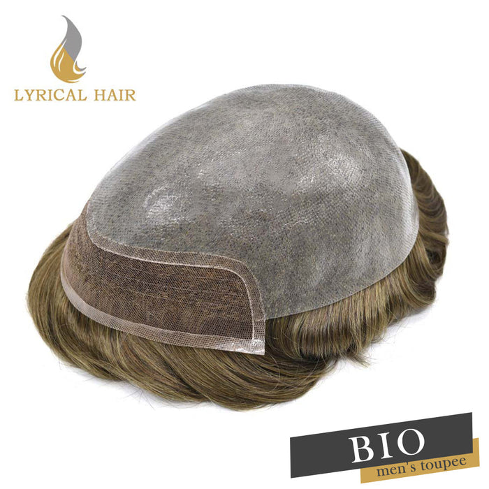 lace front thin skin toupee for men