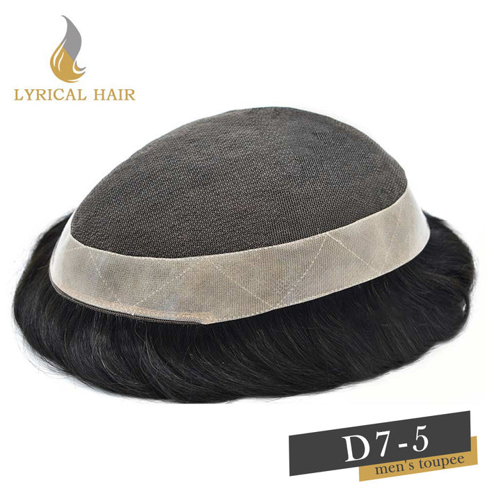 mens toupee for men french Lace pu coated