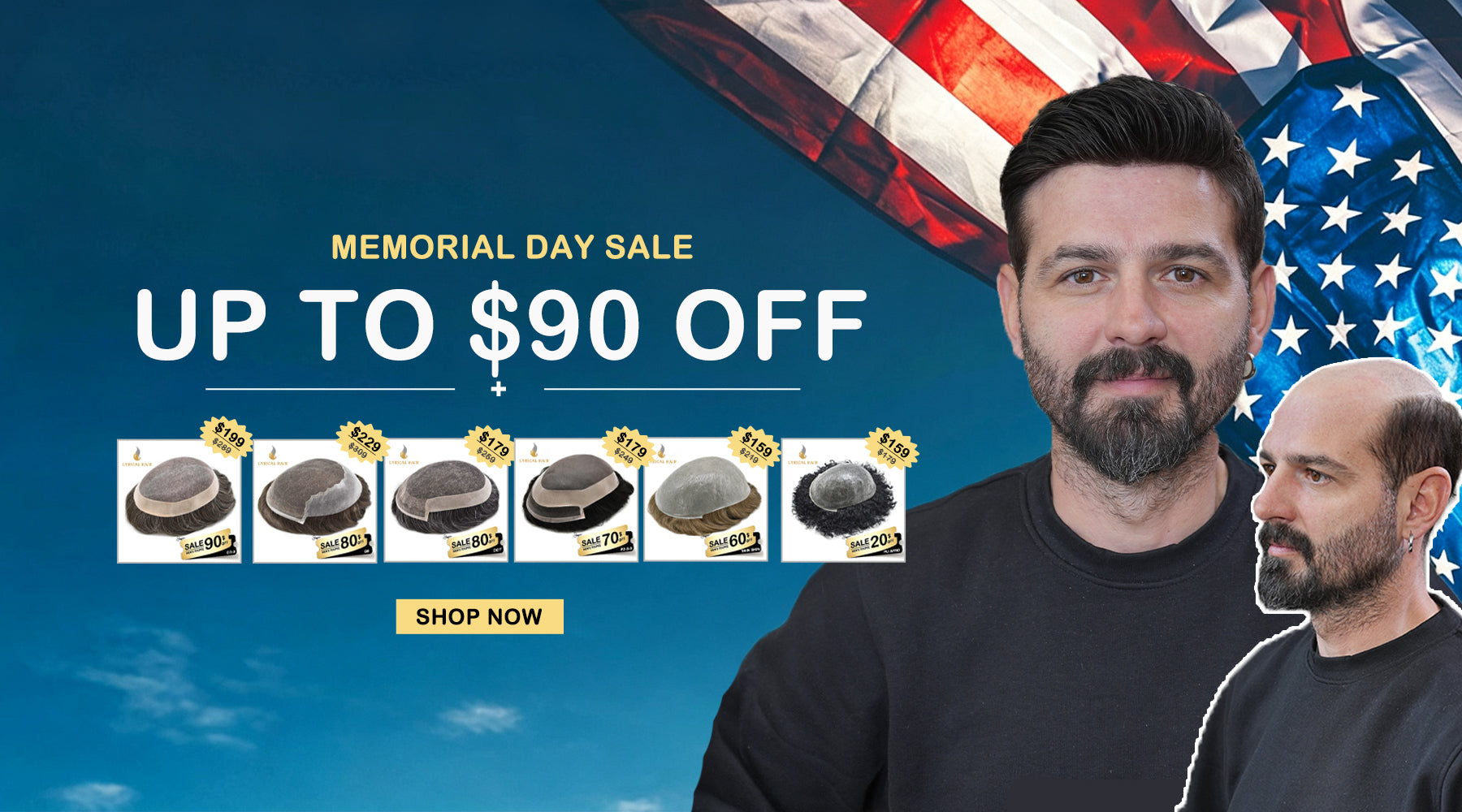 Lyrical Hair Men Toupee — Easy to Wear for Neat Daily Look