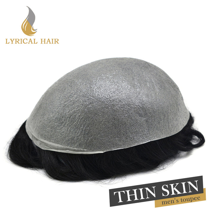 mens toupee ultra thin skin