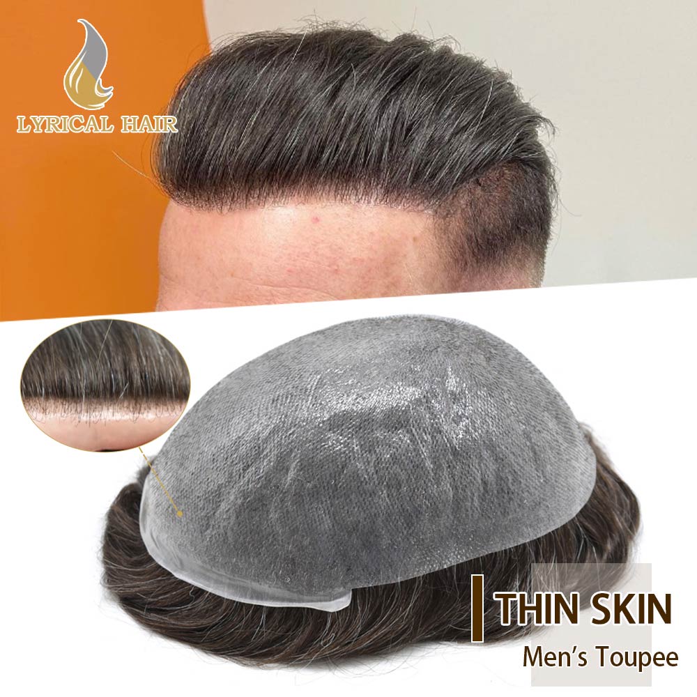 thin skin mens toupee 