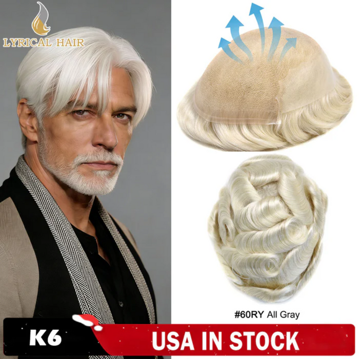 Lyrical Hair Men Toupee — Great Choice for Outdoor and Daily Leisure