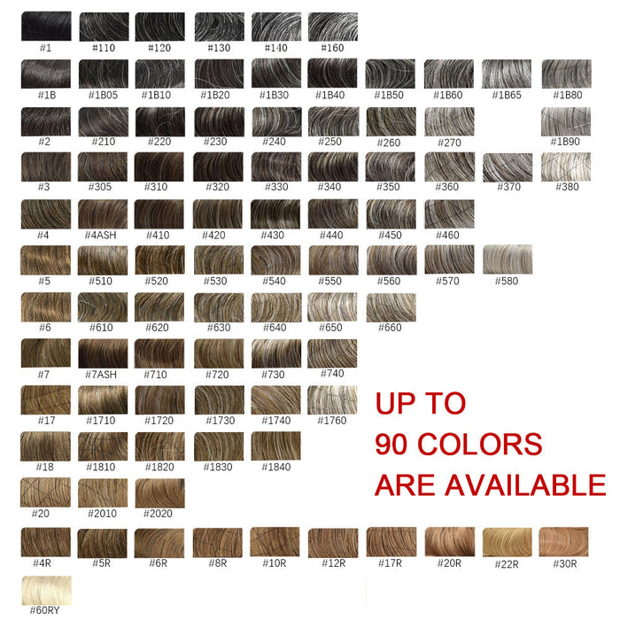 LYRICAL HAIR US Stock Toupee for Mens Full PU Injected Human Hairpiece for Men Durable Mens Hair System