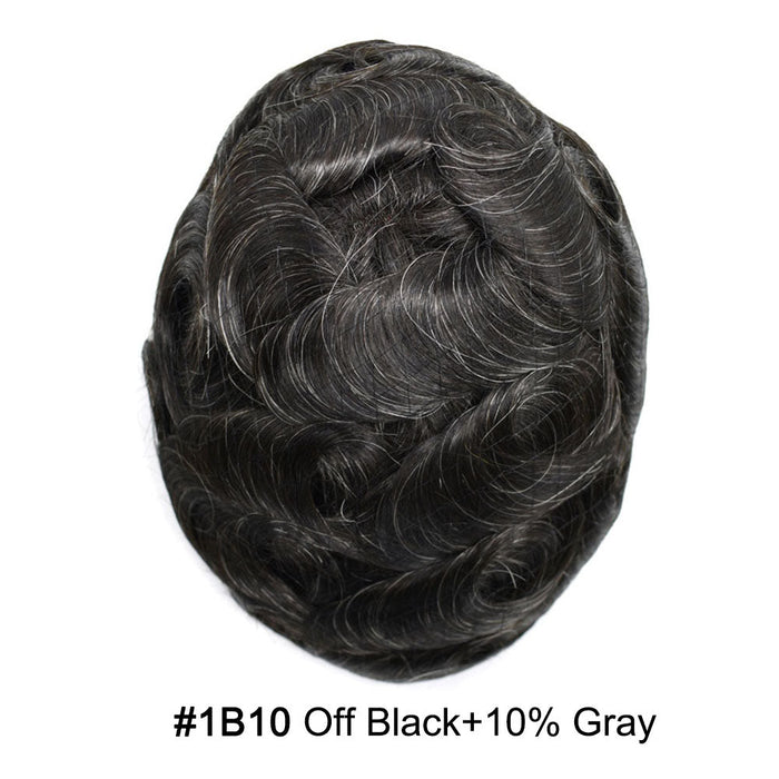 LYRICAL HAIR US Stock Mens Toupee Hair Pieces Durable Silk Fine Monofilament Hair Systems For Men