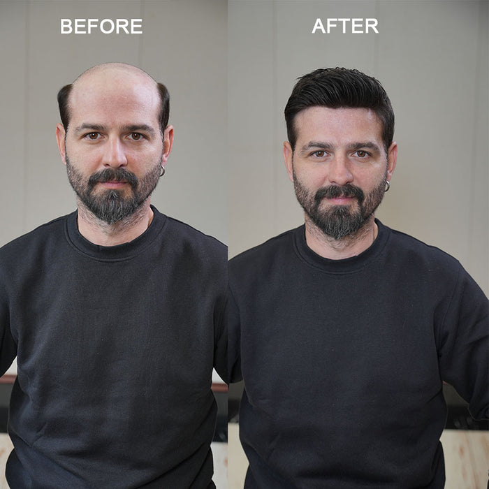 LYRICAL HAIR US Stock Fine Mono Hair System for Men PU Coated Perimeter 1/4ft Welded Mono Lace Front Mens Hairpieces|Fast shipping USA