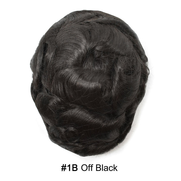 LYRICAL HAIR US Stock Toupee for Mens Full PU Injected Human Hairpiece for Men Durable Mens Hair System