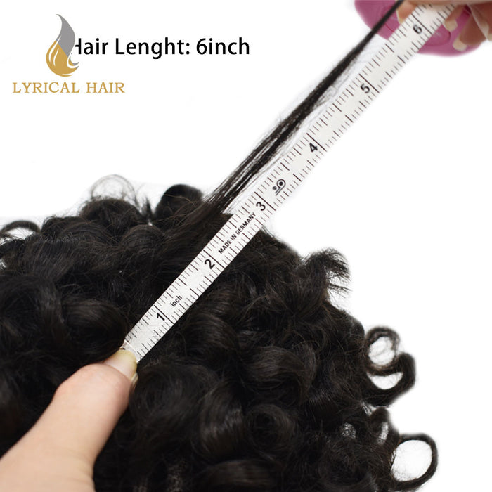 LYRICAL HAIR US STOCK Afro Toupee For Men African Curly Monofilament Durable Hair System For Black Men Hair Unit