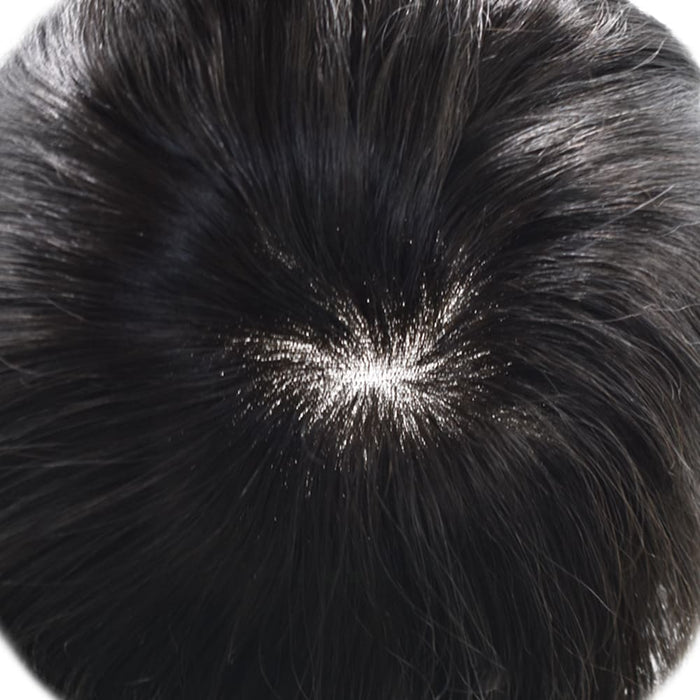 Hair System For Men Korea Lace With Poly Coated Natural Hairline Bleached  Knots