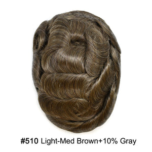 #510 Light-Med Brown+10% Gray