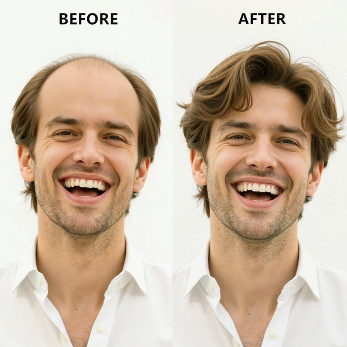 LYRICAL HAIR Hair System For Men Soft Welded Lace Base Front Human Hairpiece Bleached Knot Natural Hairline Hair System|Brown