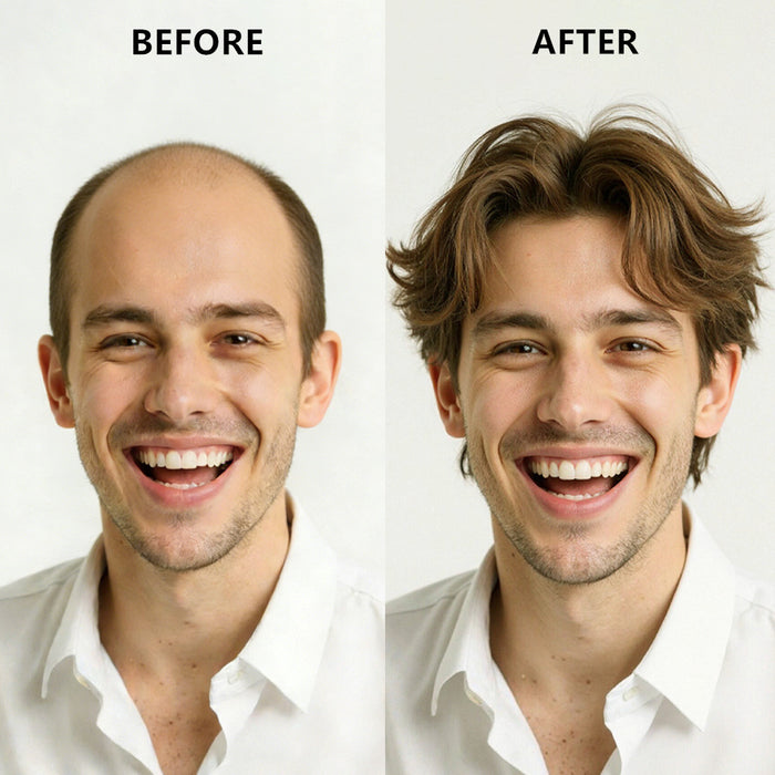 LYRICAL HAIR Human Hair System For Men Fine Monofilament With PU Hairpieces For Men  | Brown