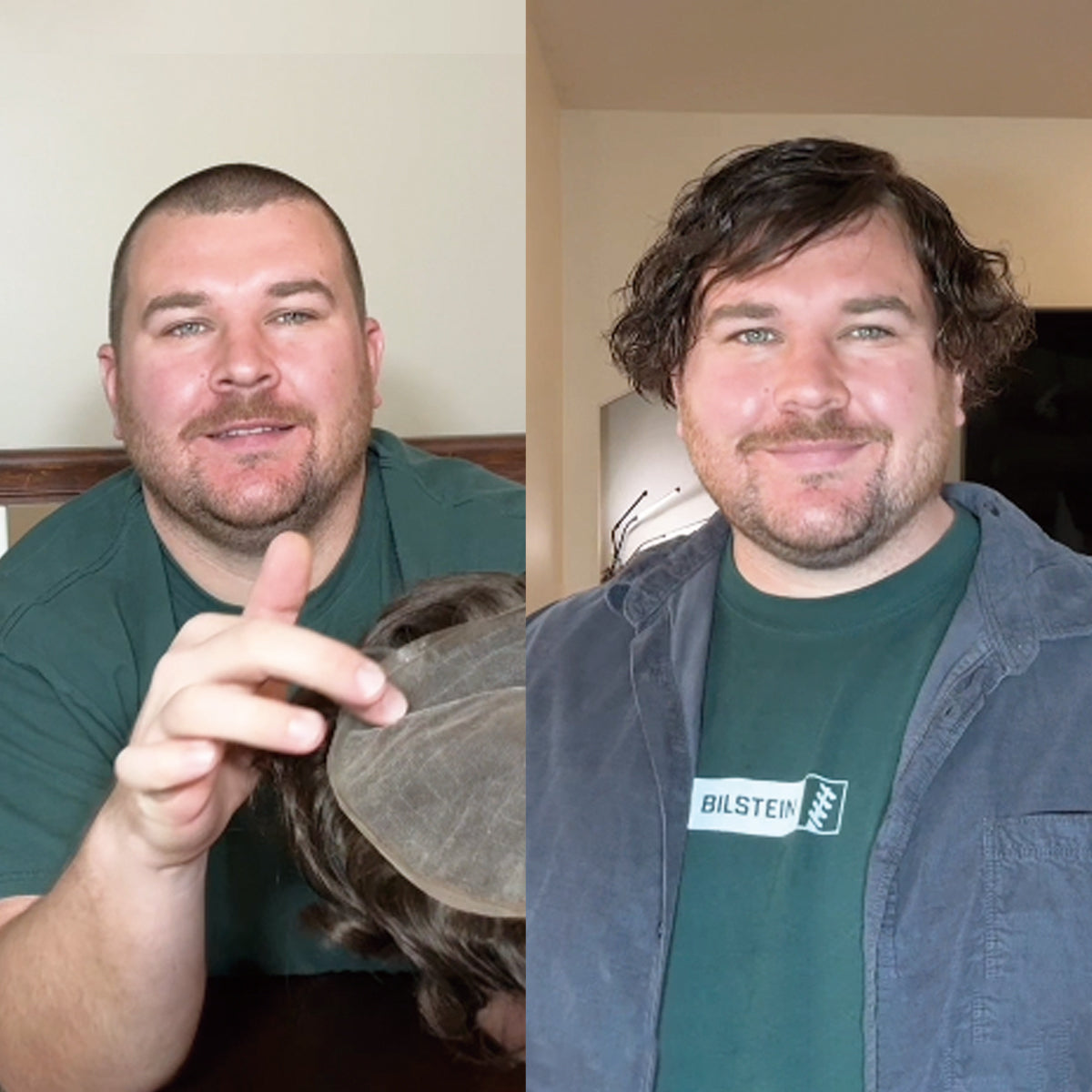 LYRICAL HAIR Full French Lace Toupee for Men Hair System Bleached Knots Natural Hairline Mens Hair Piece