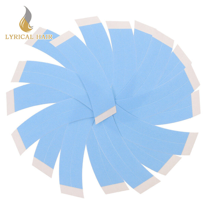 Men Toupee Walker Easy Blue Tape AA Contour Tape Hair System Toupee Double Sided Tape 36pcs